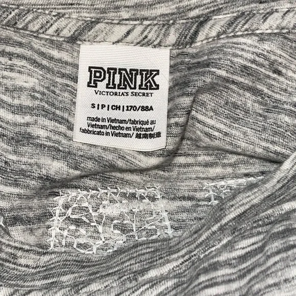 PINK Victoria's Secret Gray Long Sleeve Top - Picture 4 of 5